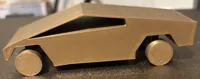 Cybertruck low poly à roues mobiles — photo 2