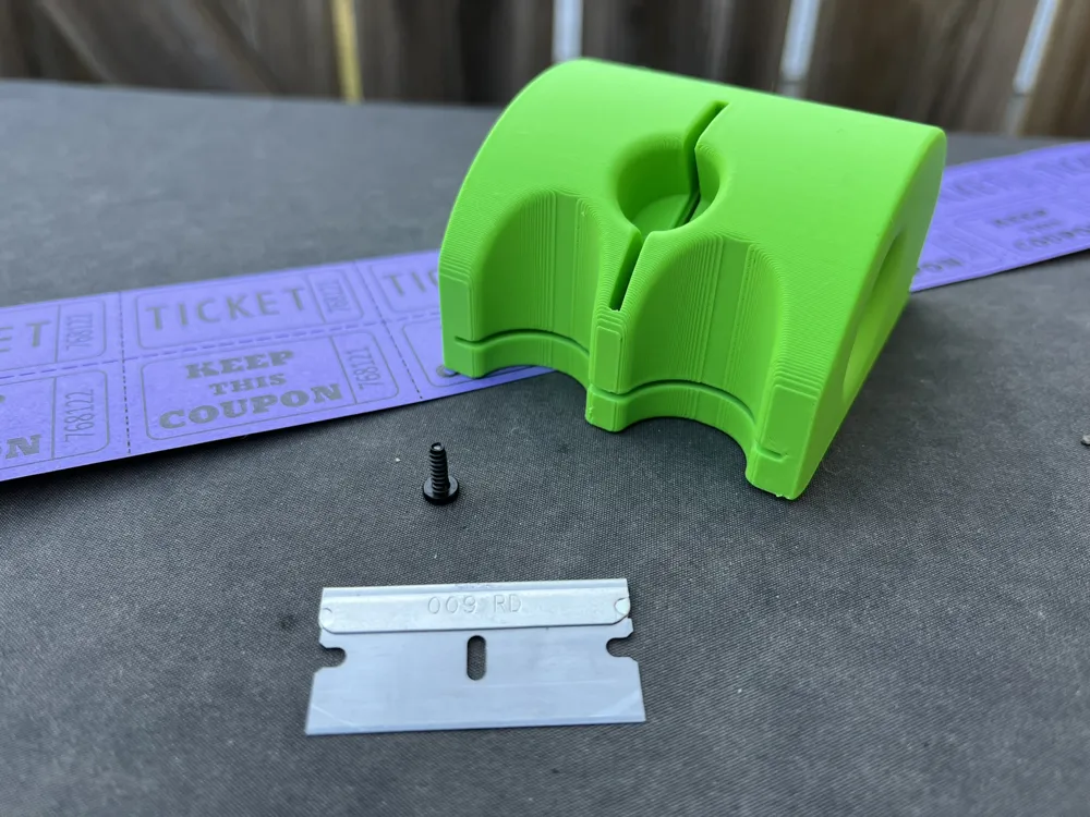 Hand Held Raffle Ticket Splitter - Free 3D Print Model - MakerWorld