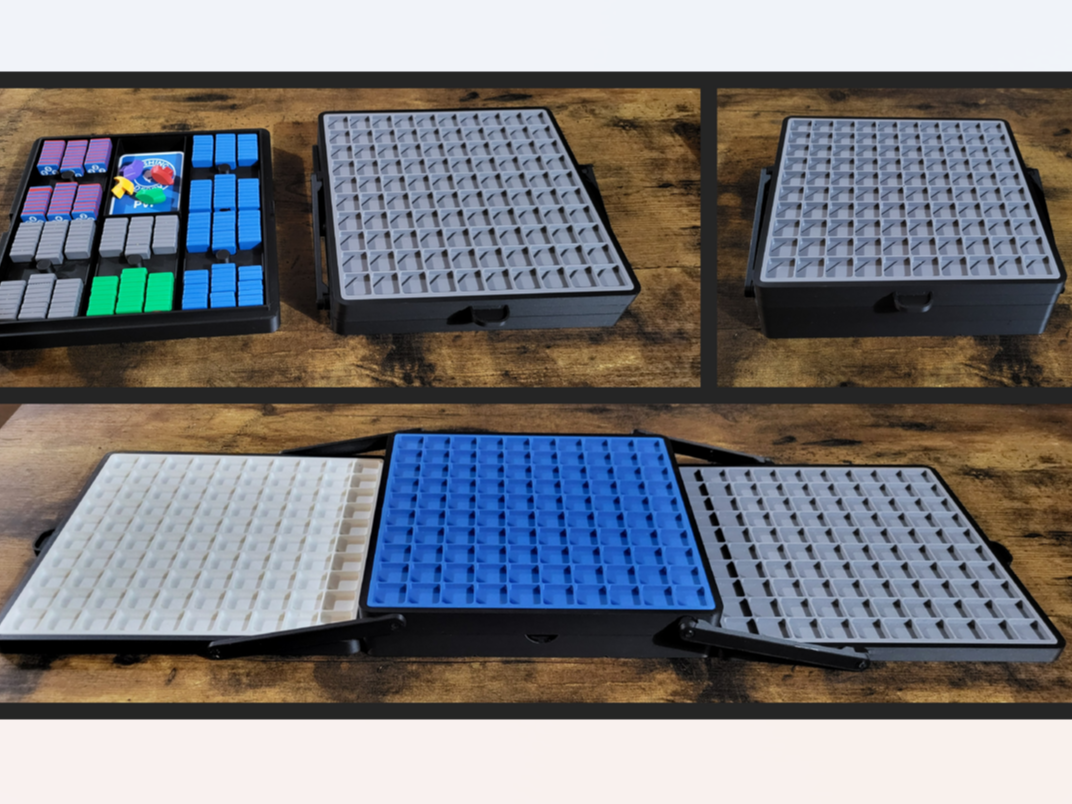 PlayGrid multi board, A-frame and tile storage