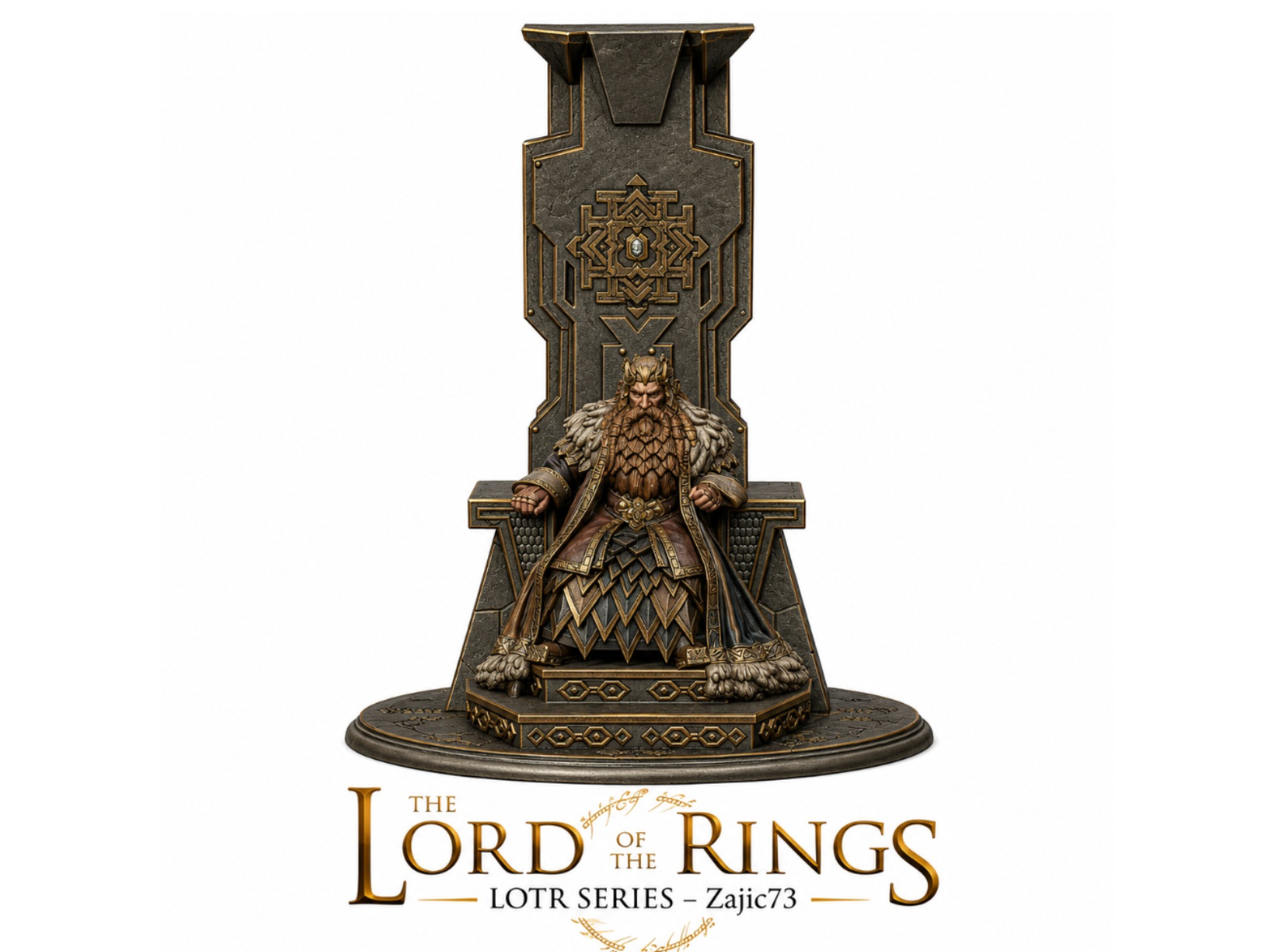 KING THROR ON THRONE (Lord of The Rings - LOTR)