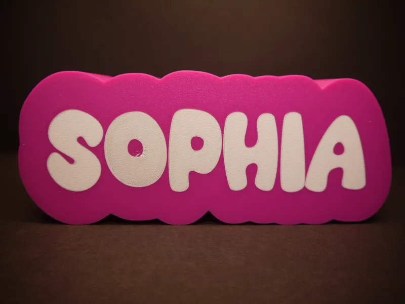 SOPHIA Spardose – 3D gedruckte Namens-Spardose