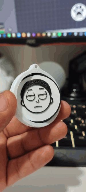 Chaveiro Giratório Rick & Morty
