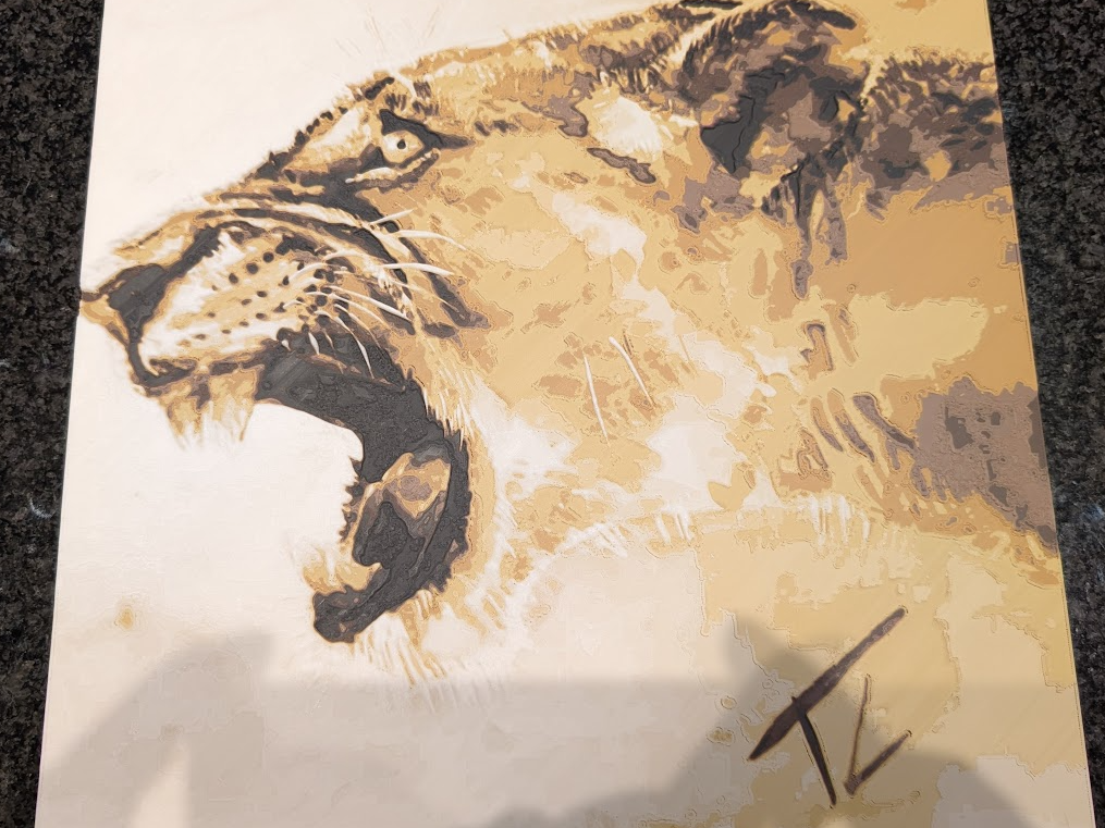 Lioness artwork - Chroma Canvas