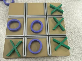 Tic Tac Toe Board and Pieces
