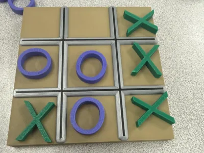 Tic Tac Toe Board and Pieces