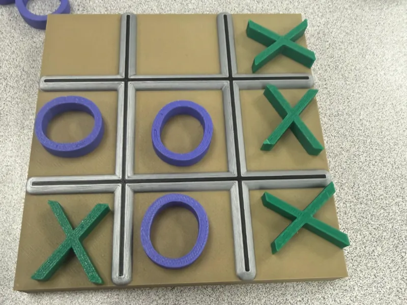 Tic Tac Toe Board and Pieces