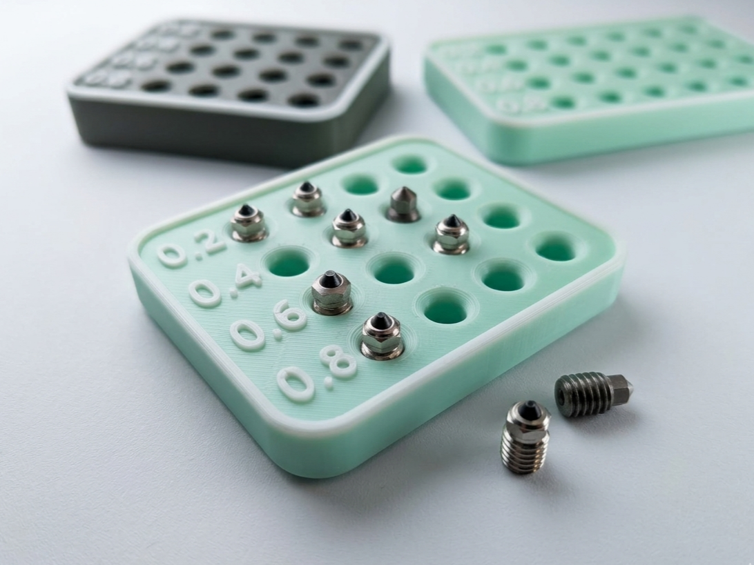 Universal 16-Slot Nozzle Rack D6 (Bambu, Anycubic)
