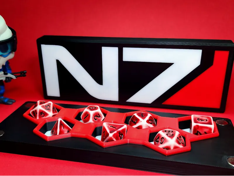 Mass Effect N7 TTRPG Dice Box