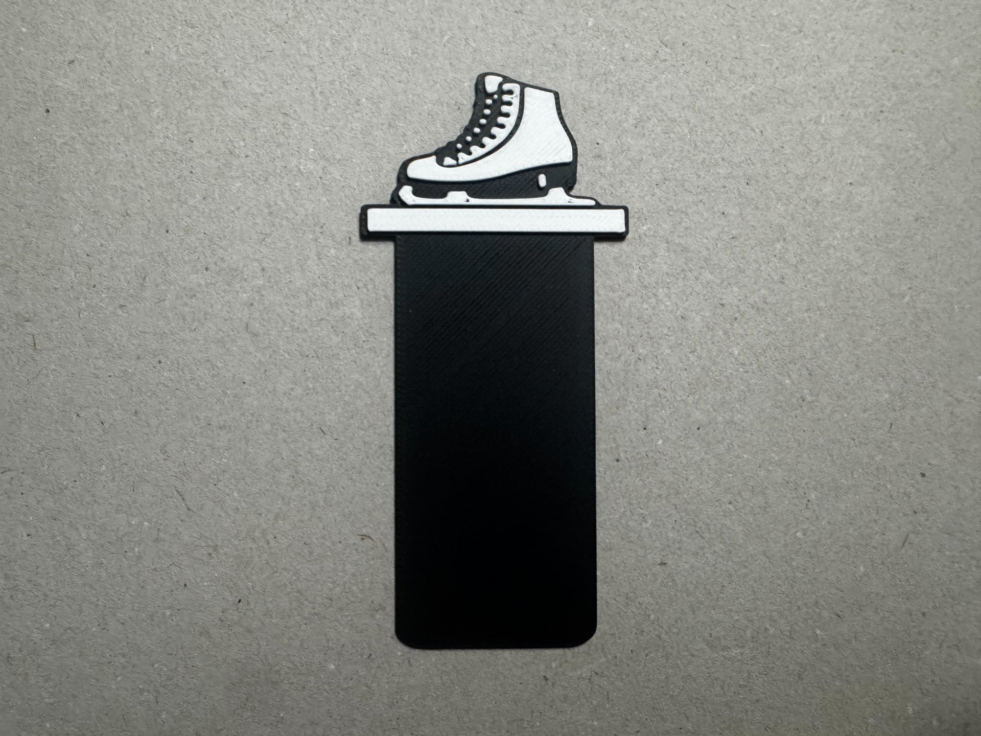 Minimalist Ice Skating Bookmark