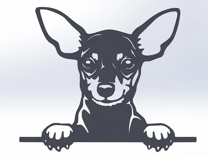 Miniature Pinscher walldecor