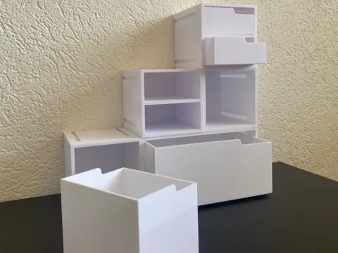 Organizador: Desktop modular storage — referencia de MakerWorld