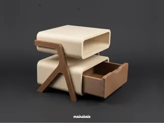1:12 Doll House Drawer Modern Minimalist Bedside