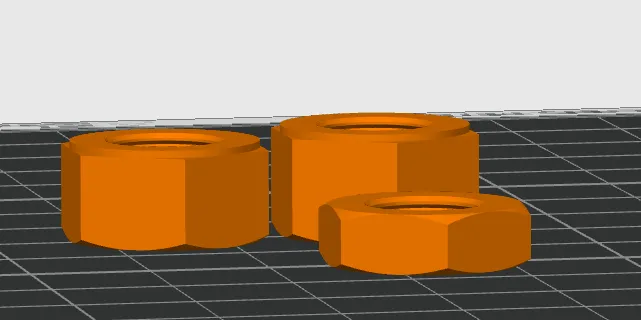 M10 nuts (ISO fine-threaded) by Forfiter - MakerWorld