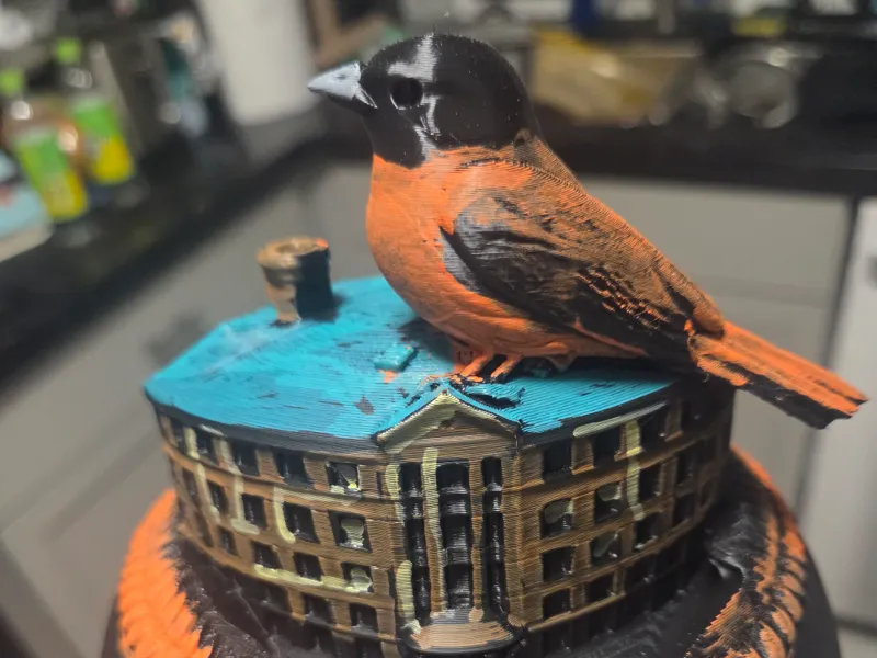 Baltimore Orioles baseball sculpture