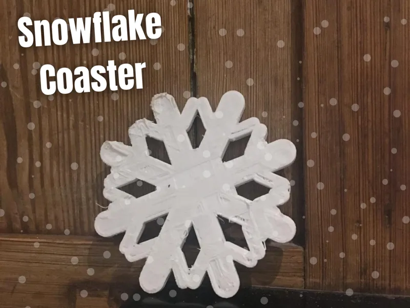 Snowflake coaster