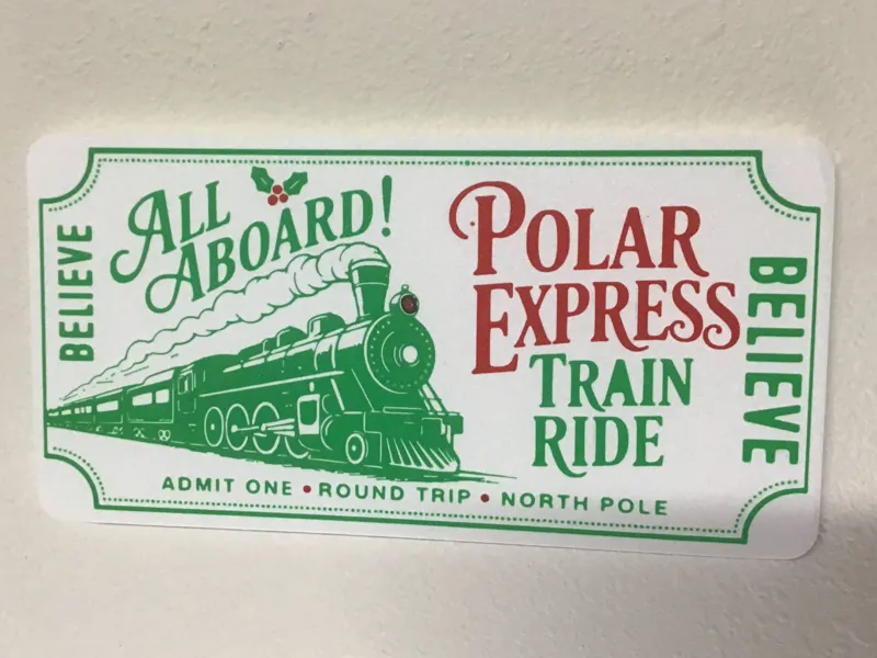 Polar Express Wall Sign