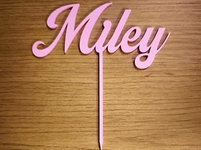 Miley Name Cake Topper