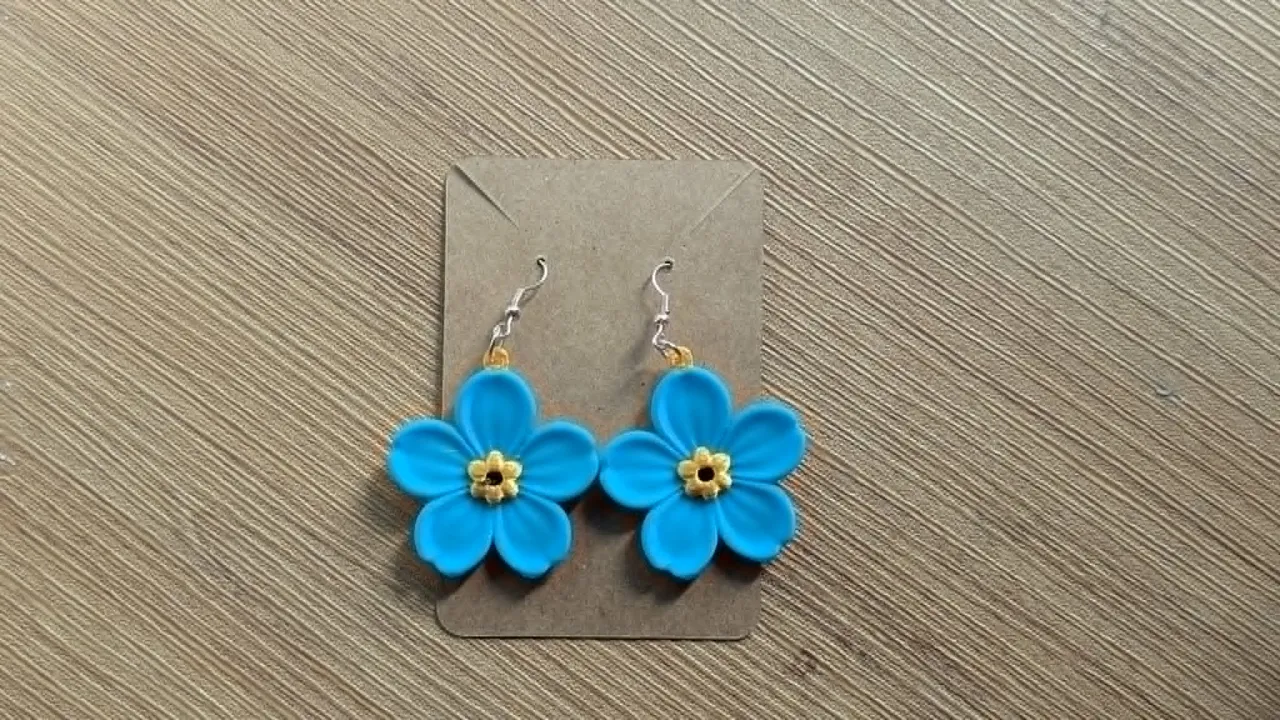 Forget Me Not Earrings view 2