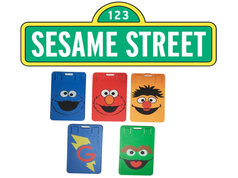 123 ID Street – Sesame Badge Holders