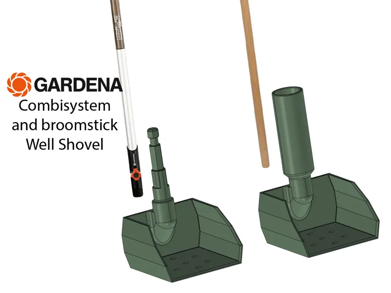 Gardena Combisystem and Broomstick Well Shovel