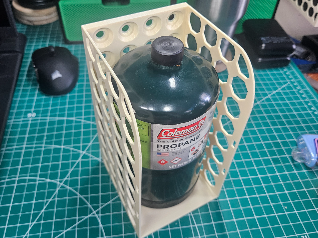 Multiboard - Green Propane Bottle Shelf (small)