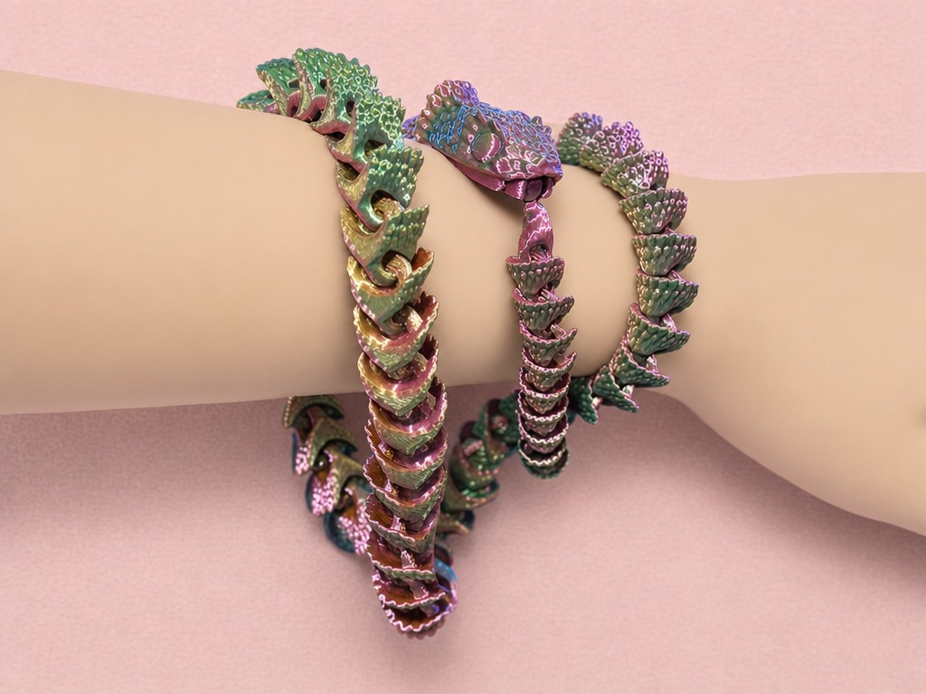 Articulating Snake Fidget Necklace