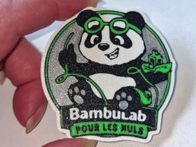 BambuLab PLN Group Mascot - Smooth Badge