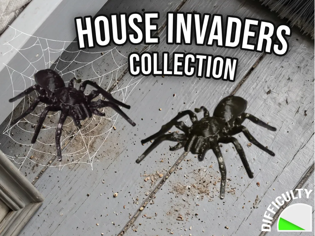 House Invaders - Spider - Free 3D Print Model - MakerWorld