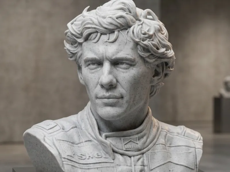 Busto Ayrton Senna