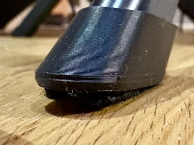 Chair leg caps - oval - felt glides 