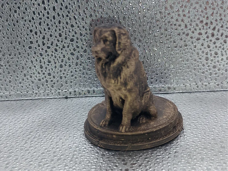 Leonberger Dog Bust – 7cm Miniature Statue