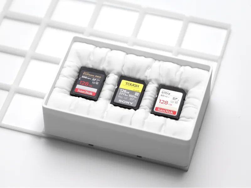 Gridfinity Cushion Tray for SD Cards