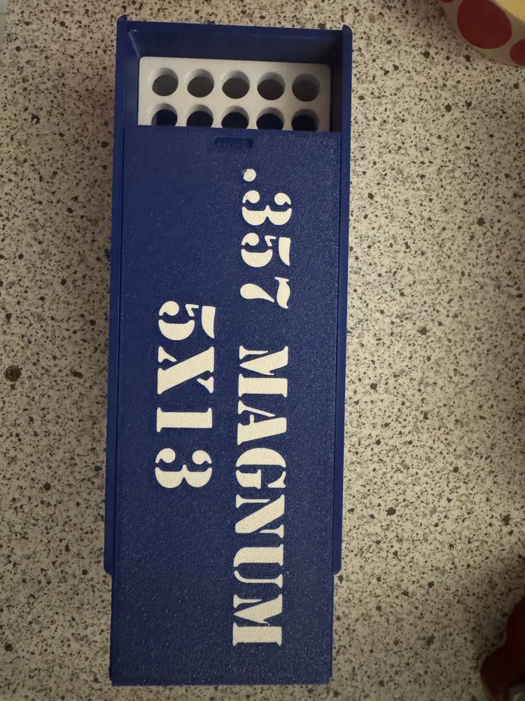 Ammo box for .357 Magnum (65 rounds) - Free 3D Print Model - MakerWorld