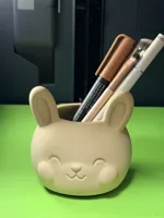 90x88x91mm开心的兔头容器
