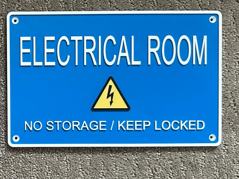Electrical Room Sign