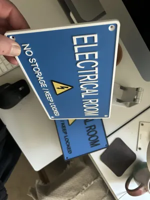 Electrical Room Sign by Brad - MakerWorld