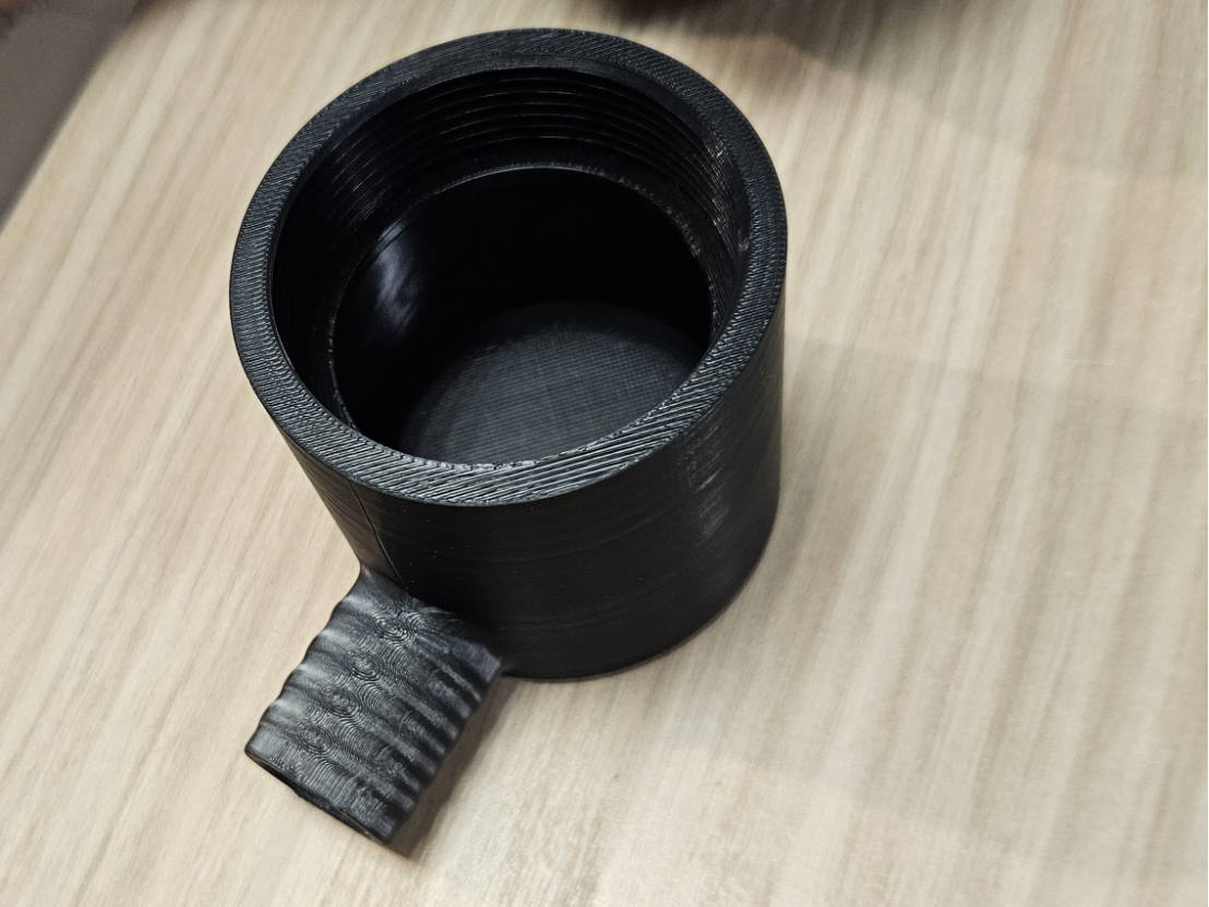 2‑inch elbow fitting reduced to 25 mm diameter