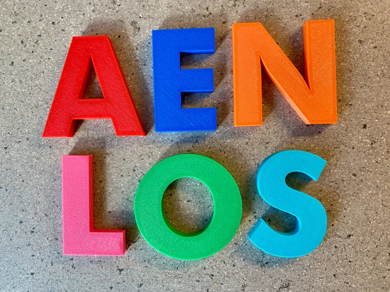 Magnetic Letters (no glue required)
