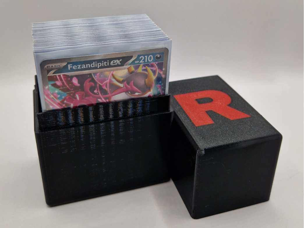 Deckbox for 60 cards with Team Rocket design