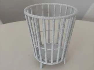 Orchid pot holder with extraible plate