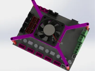 Cooling fan 40mm support for MKS Gen L board