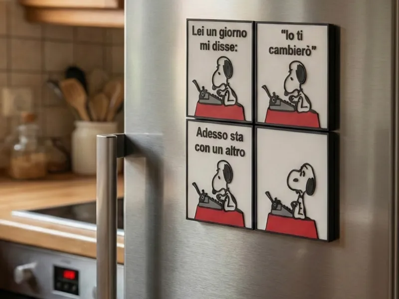 Snoopy Comic Strip Magnets