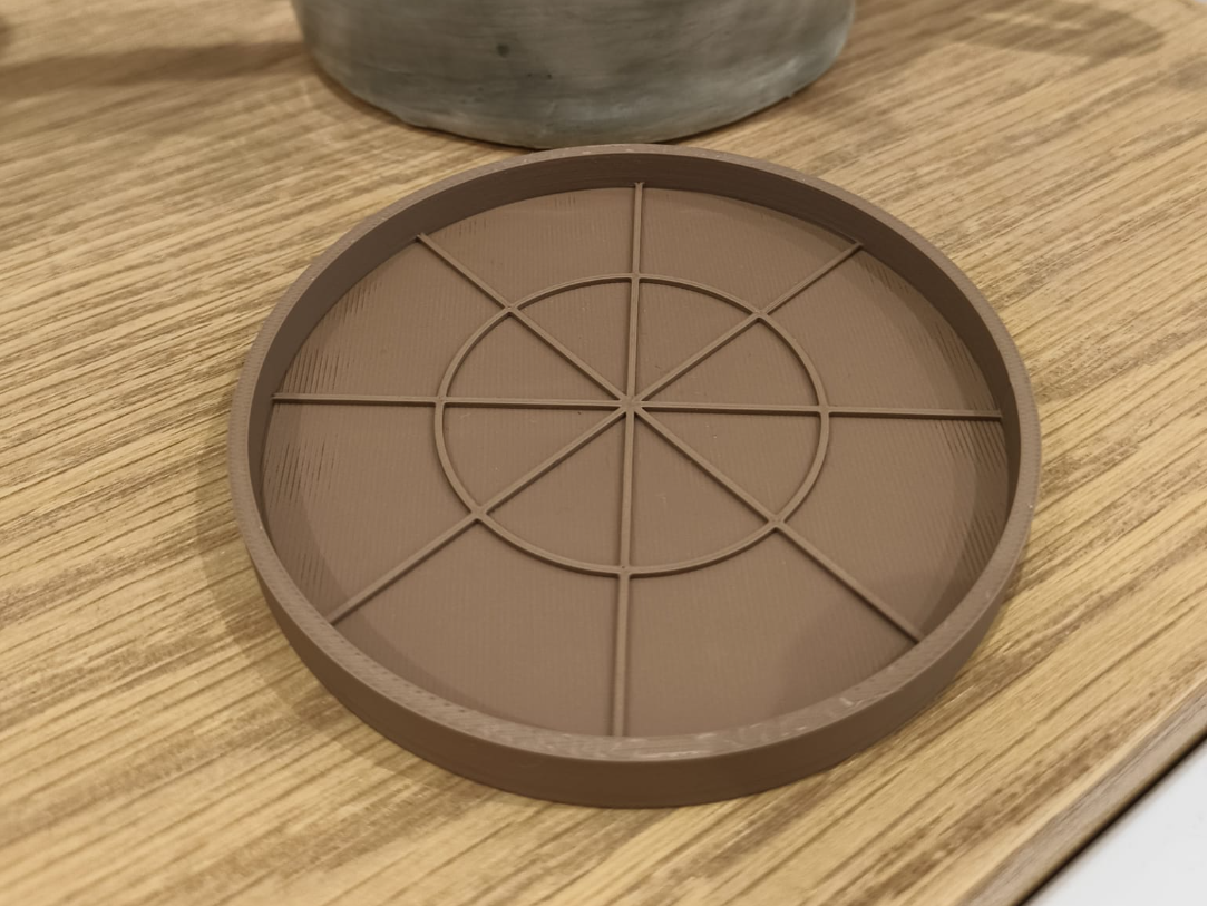 Simple geometric coaster - anti condensation