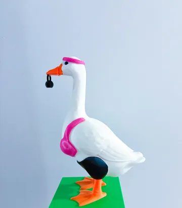 Modelo para impresión 3D: Cross Fit Desk Goose Gear — vista de referencia 3