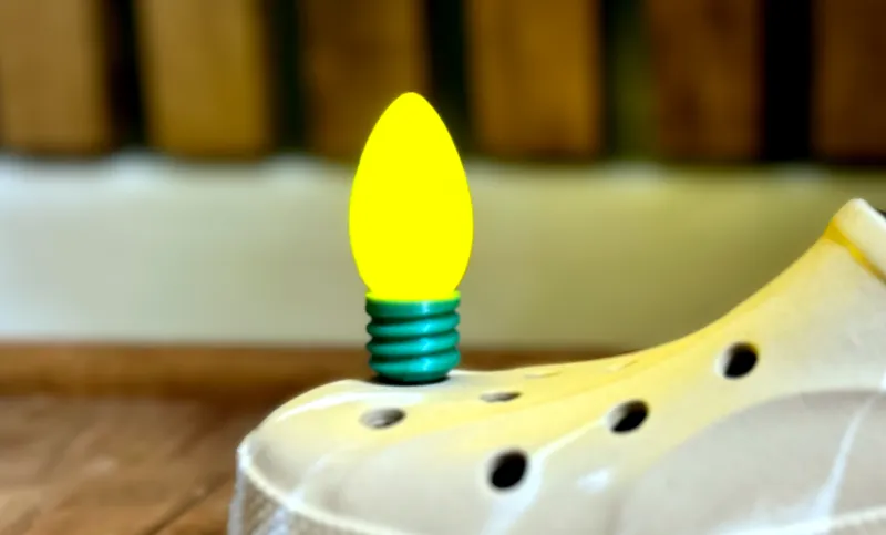 Croc Light up Christmas Charms