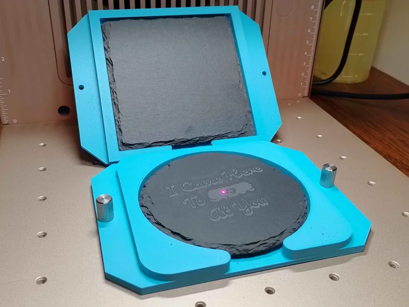 xTool F2 UV - Slate Coaster Jig