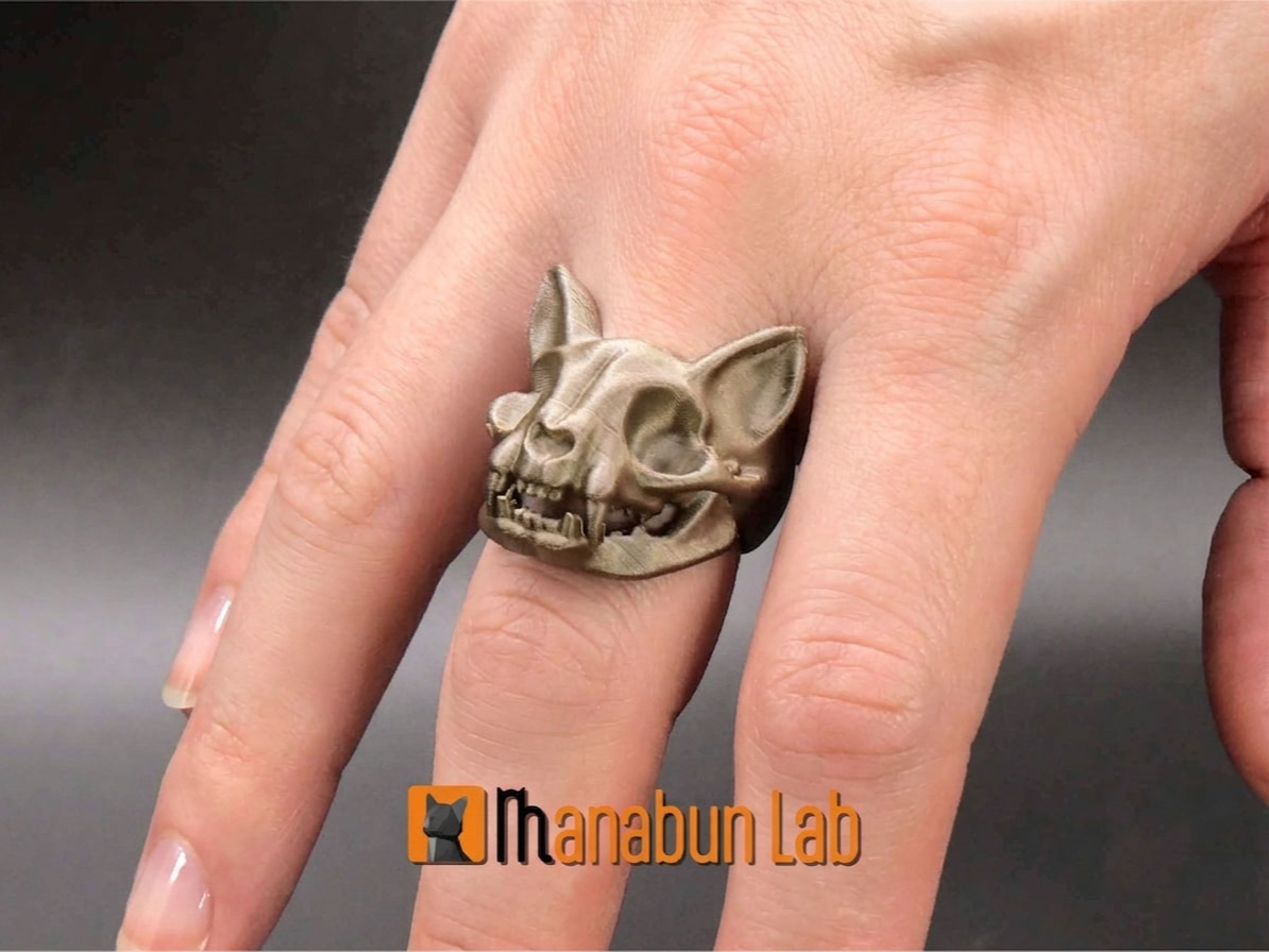 Cat Skull Ring
