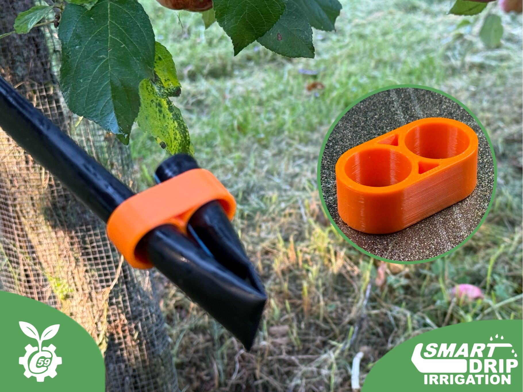 Drip End Closer for 1/2 Irrigation Tubing 3D model