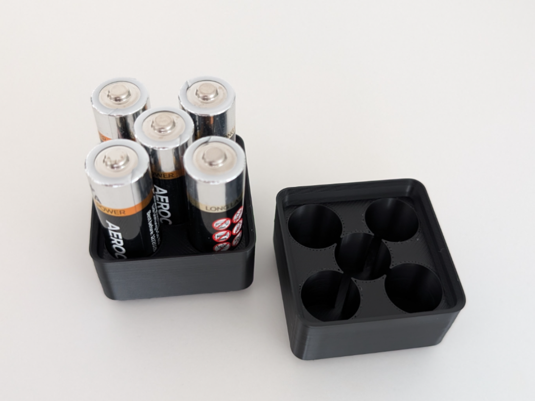 Gridfinity 1x1 Modular Battery Collection - AA