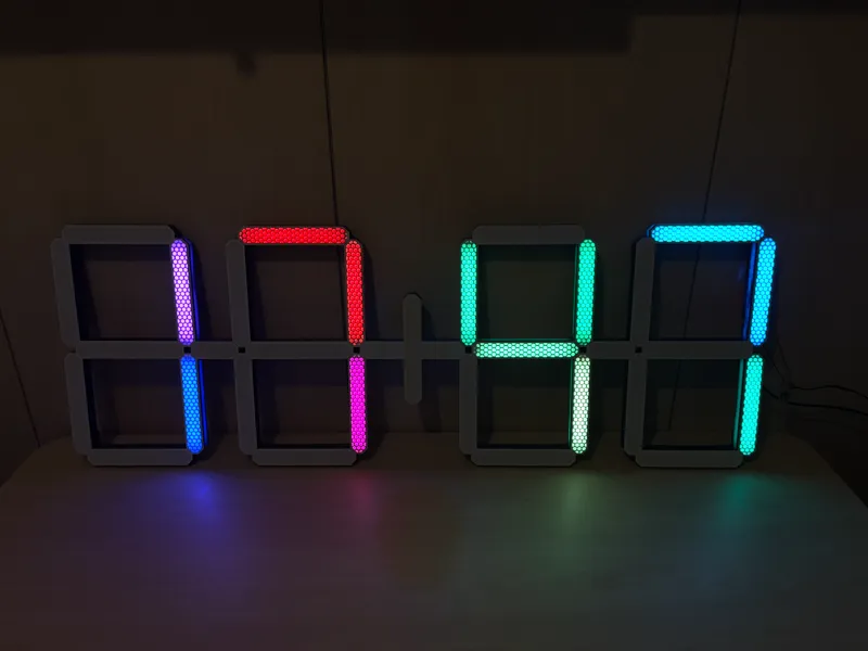 orologio led modulare